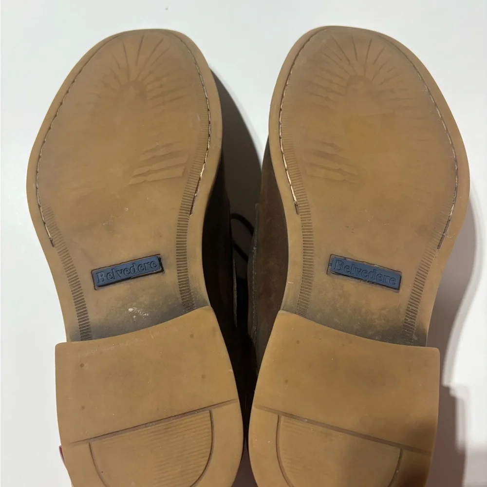 Belvedere Brown Leather Oxford dress shoes men’s size 9